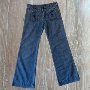 Anthropologie Pilcro and the Letterpress wide leg jeans size 27